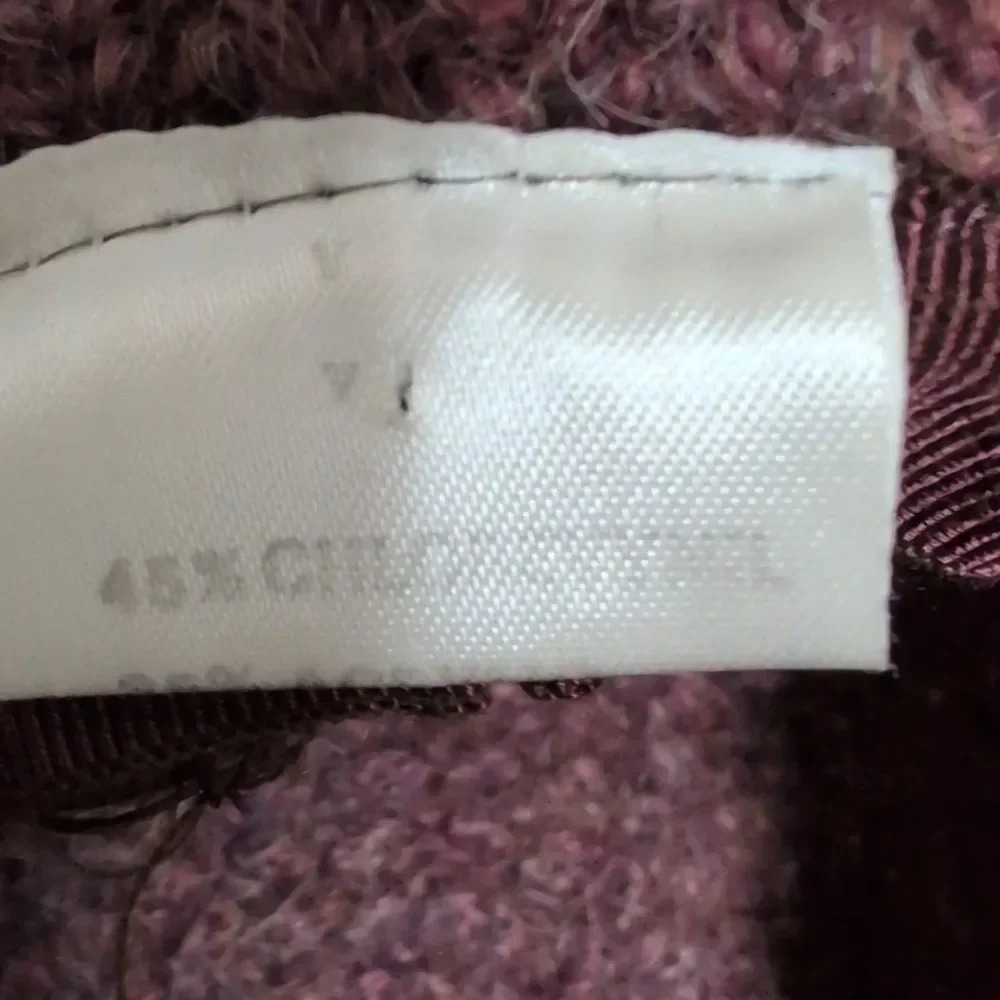 Unbranded Wool blend knit hat Italy bow maroon accessory bucket OSFM
